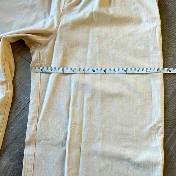 Mink Pink  Cream Fabella Wide Leg Palazzo Pant with Double Pleat . - Picture 5 of 8